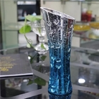 Shinning Decorative Glass Vases Blue Flower Hypotenuse sticker Available